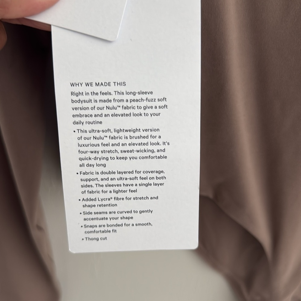 Lululemon Nulu Square Neck long Sleeve bodysuit - Picture 9 of 10